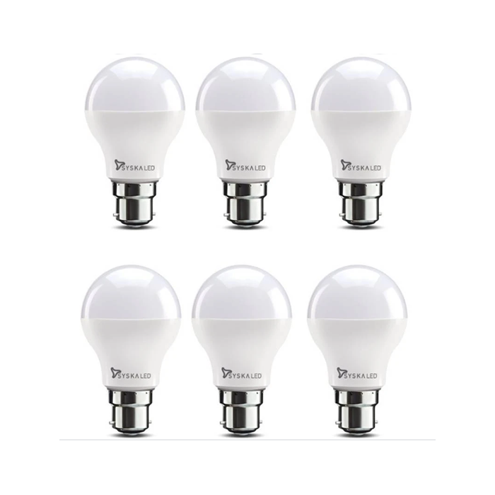 Syska 12W LED Bulb Pack Of 6 12 Watts Sagar Electricals