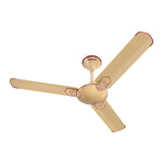 Havells Carnesia Beige Cola Chrome ceiling fan front view
