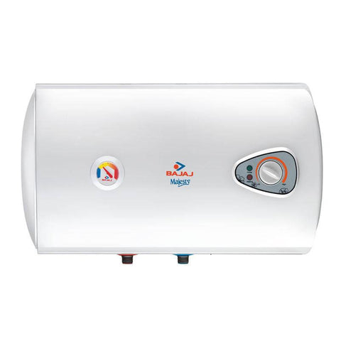 Bajaj Majesty 15L Glasslined Storage Water Heater Front - Sagar Electricals