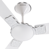 Havells Enticer Art Hues Ceiling Fan Silver Front Close Up View
