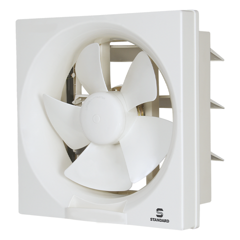 Standard 150MM Exhaust Fan White Front angled